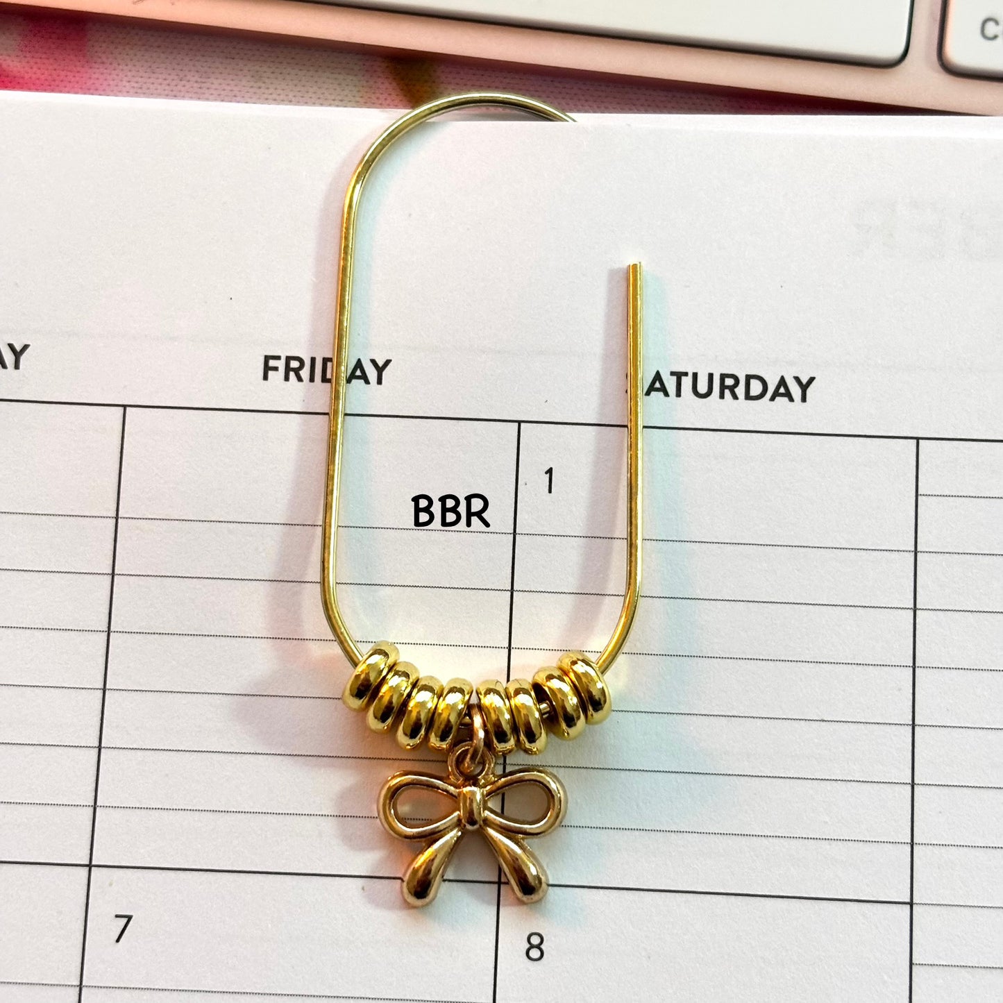 Christmas Beaded Charm Paperclip