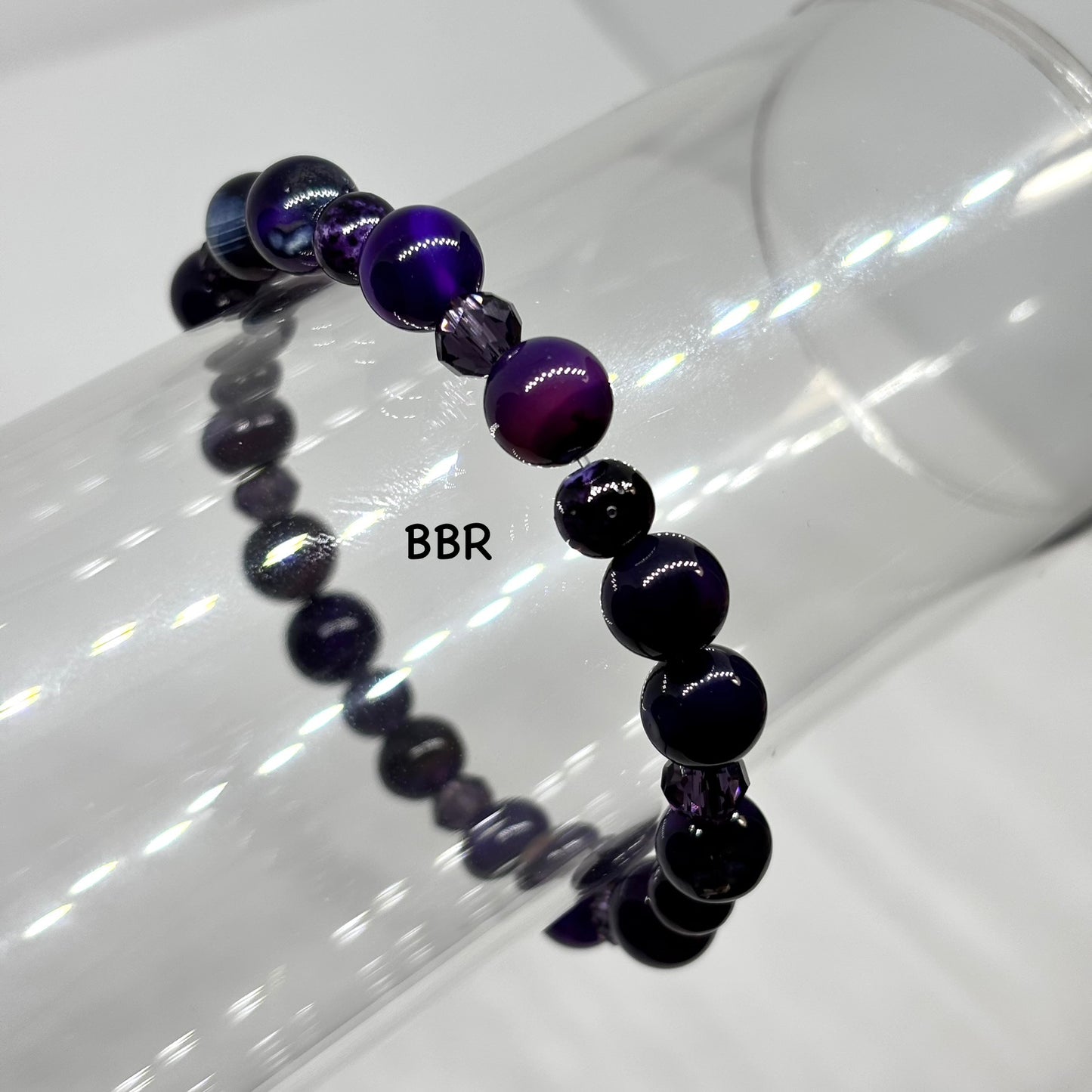 Purple Blend Agate Bracelet