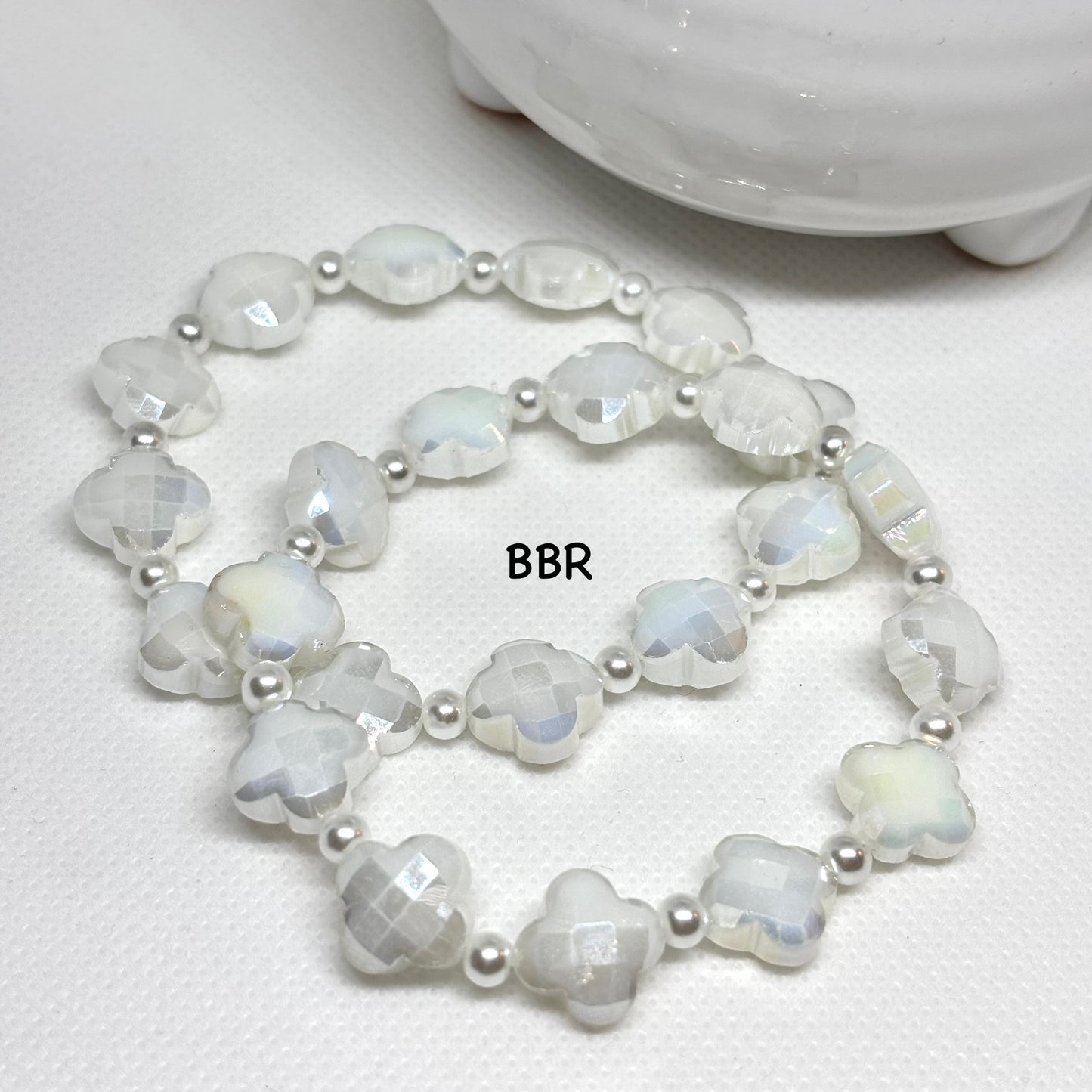 Clover Sands Glass Bead Bracelet