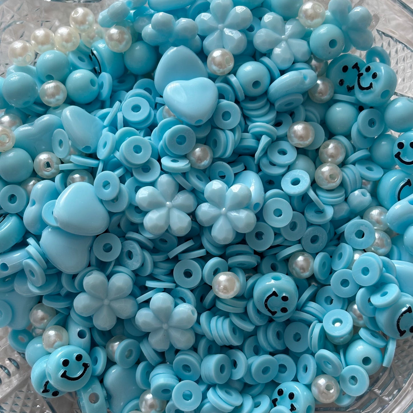 Sky Blue Bead Confetti