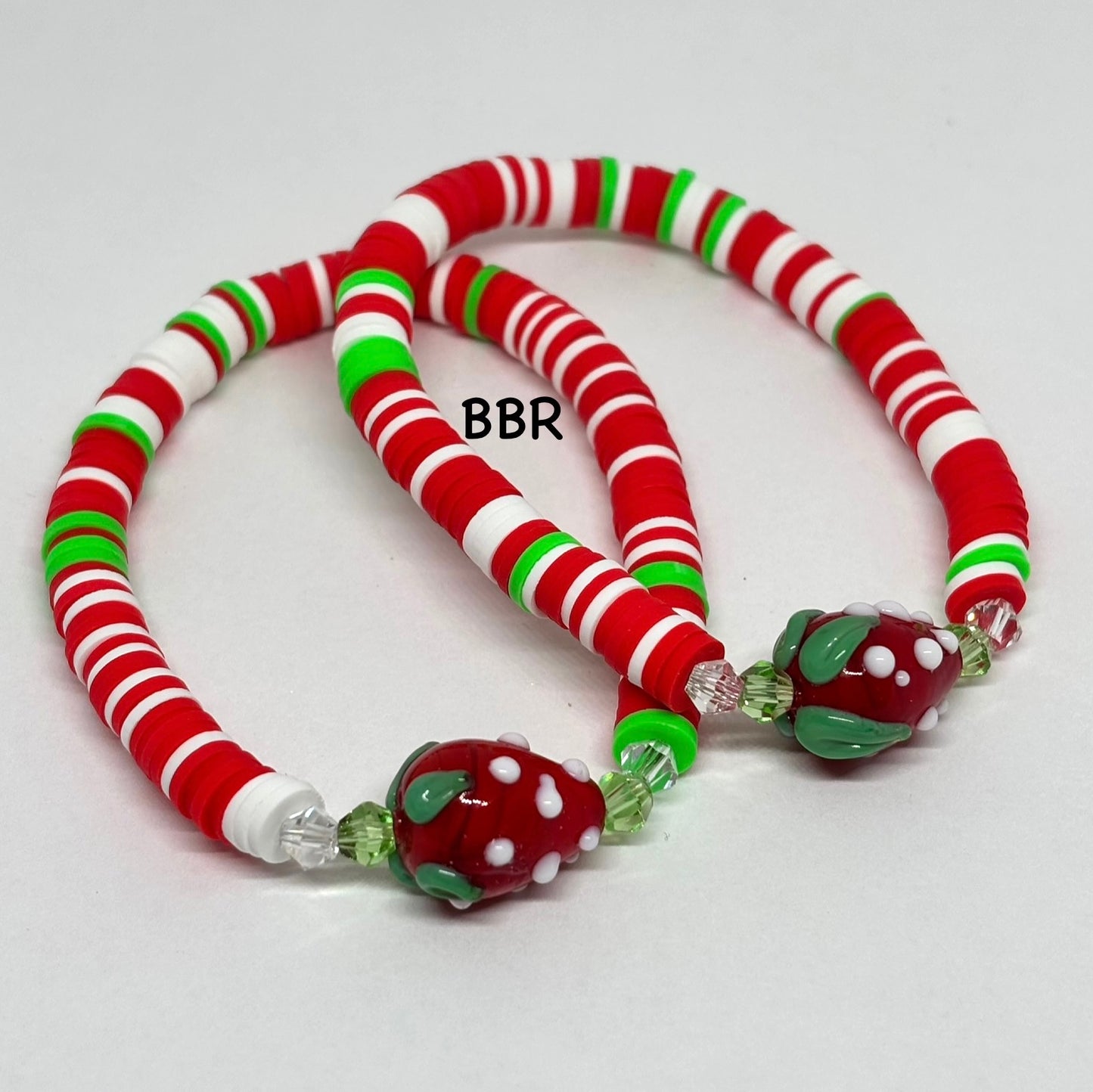 Strawberry Clay Bracelet