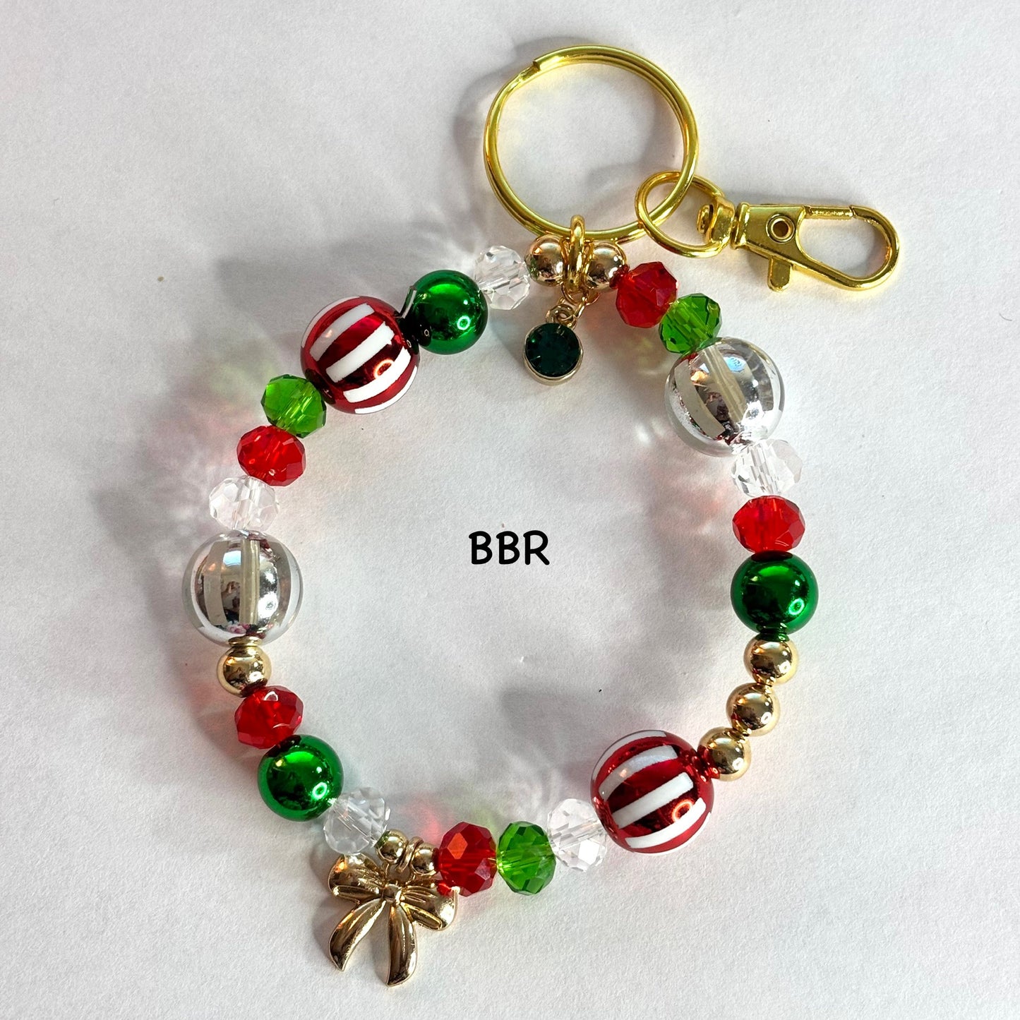 Christmas Wristlet Keychain