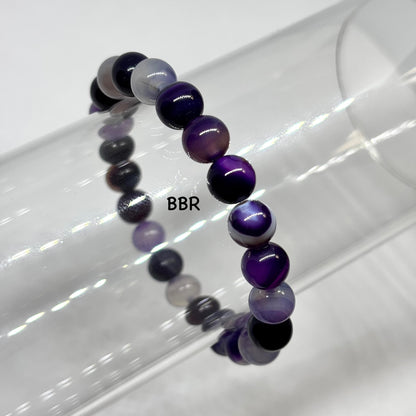 Purple Blend Agate Bracelet
