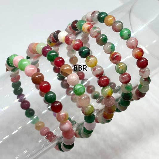 Multicolored Jade Bracelet