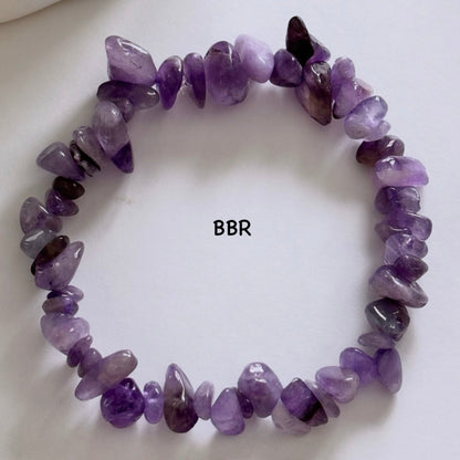 Amethyst Chip Bead Bracelet