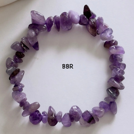Amethyst Chip Bead Bracelet