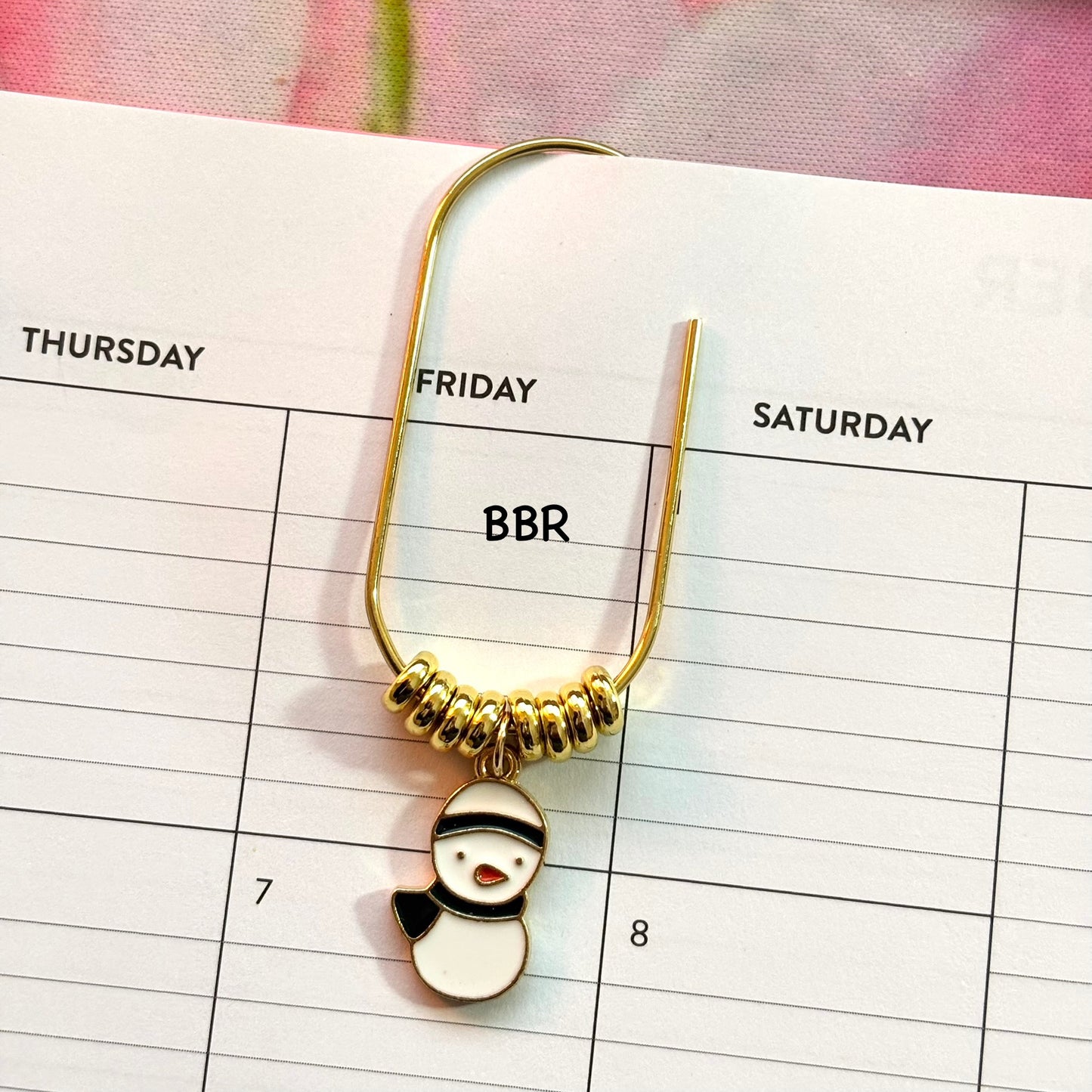 Christmas Beaded Charm Paperclip