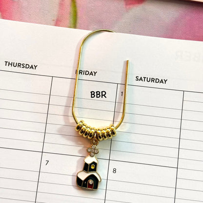 Christmas Beaded Charm Paperclip