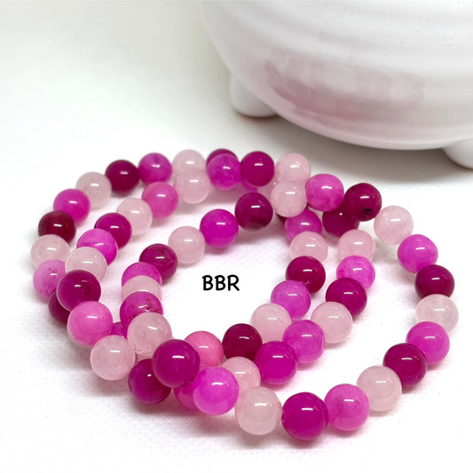 Pink Passion Jade Gemstone Bracelet