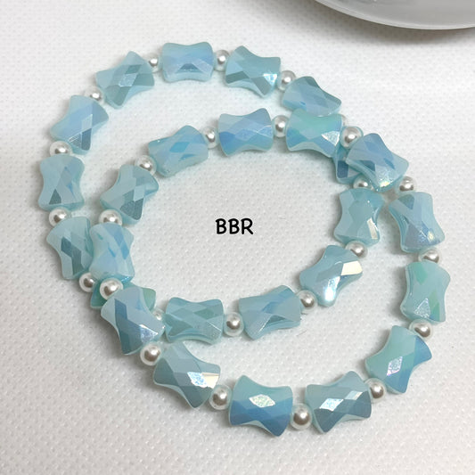 Sea Breeze Glass Bead Bracelet