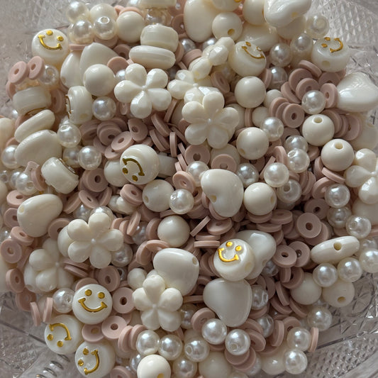Cream Bead Confetti