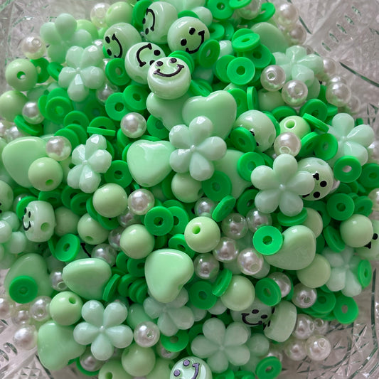 Green Bead Confetti