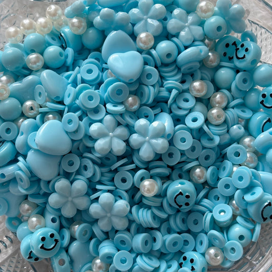 Sky Blue Bead Confetti