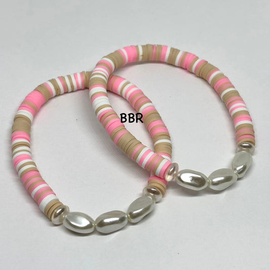 Wavy Oval Clay Bracelet