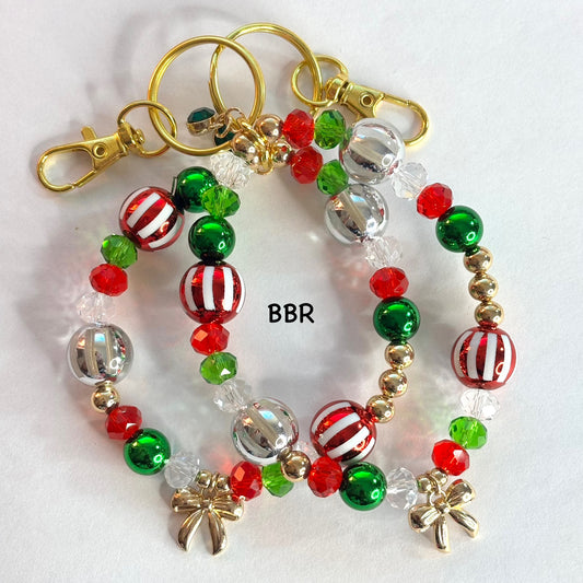 Christmas Wristlet Keychain