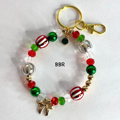 Christmas Wristlet Keychain