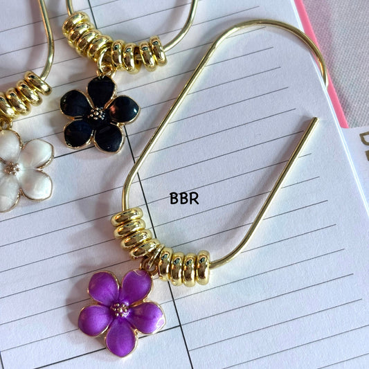 Cherry Blossom Flower Charm Bead Paperclip