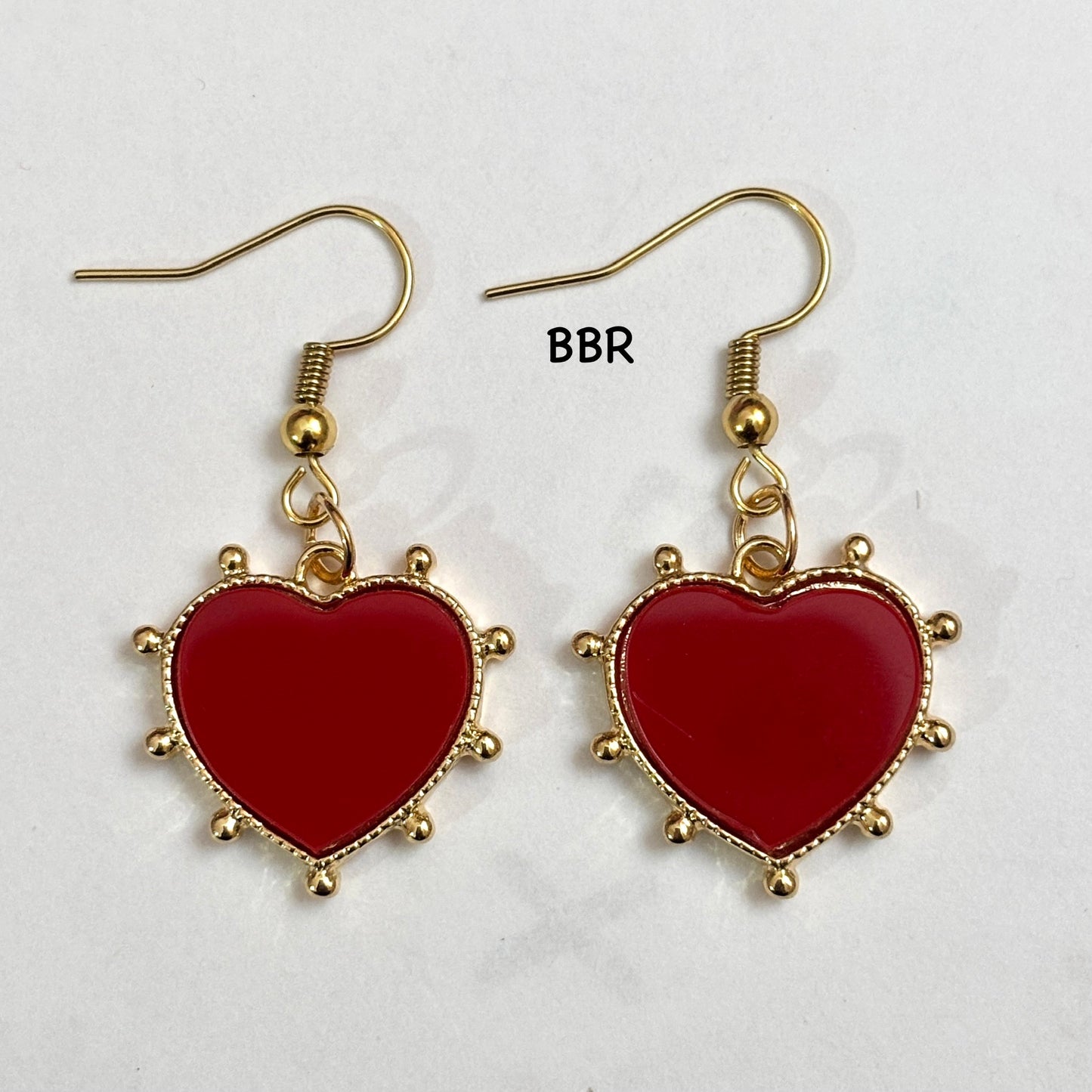Red Heart Earrings