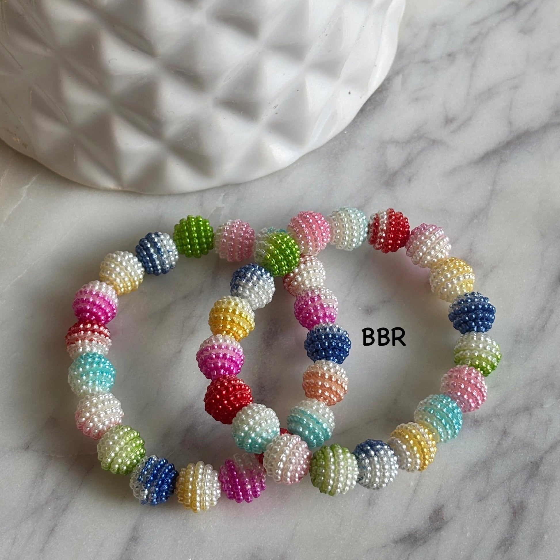 Colorful beaded bracelet.