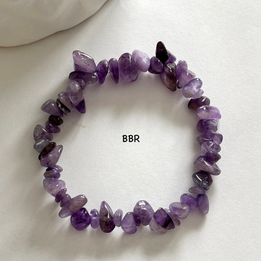 Amethyst Chip Bead Bracelet