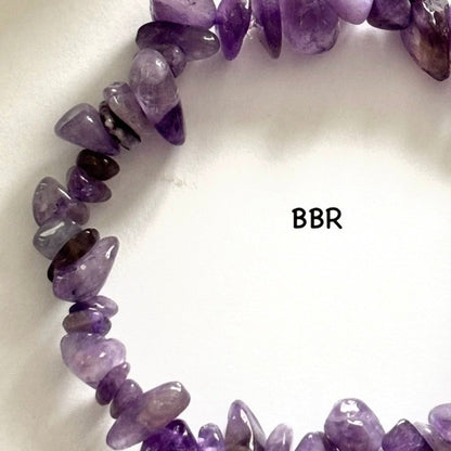 Amethyst Chip Bead Bracelet