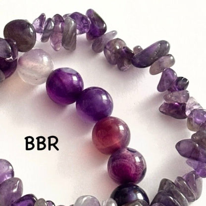 Amethyst & Agate Bracelet Stack Set