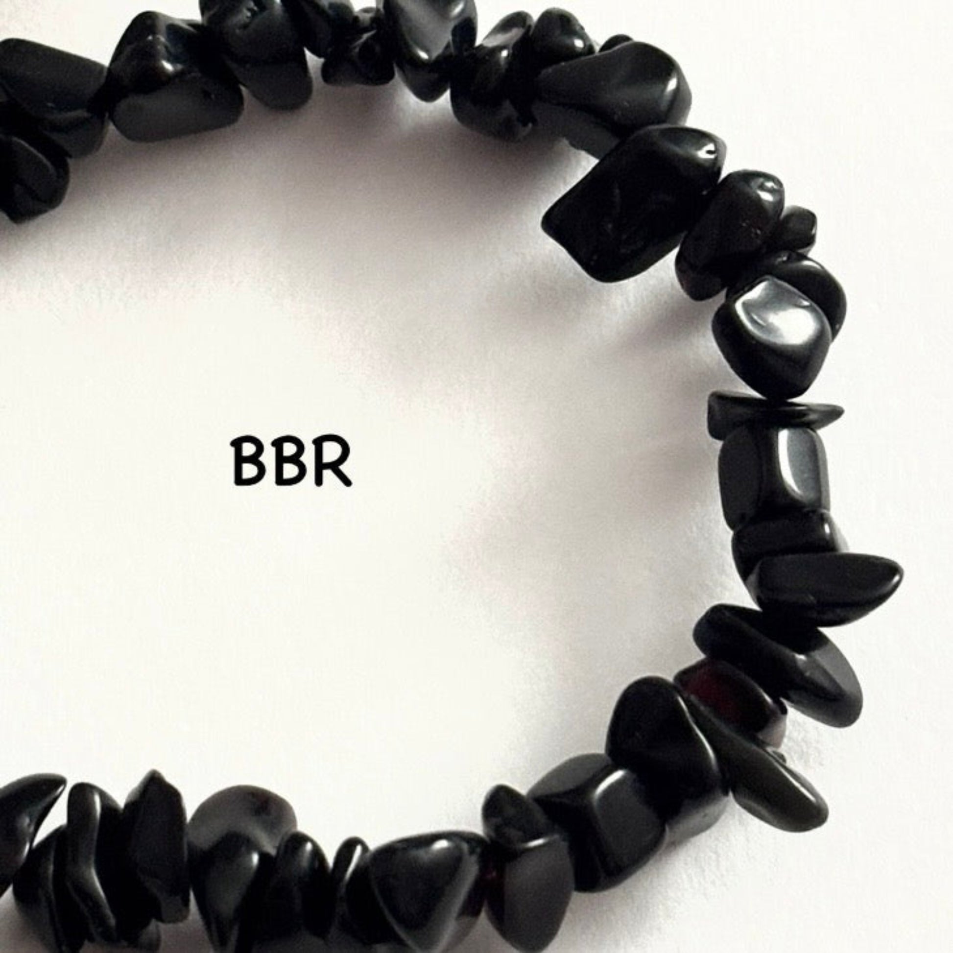 Obsidian Chip Bead Bracelet